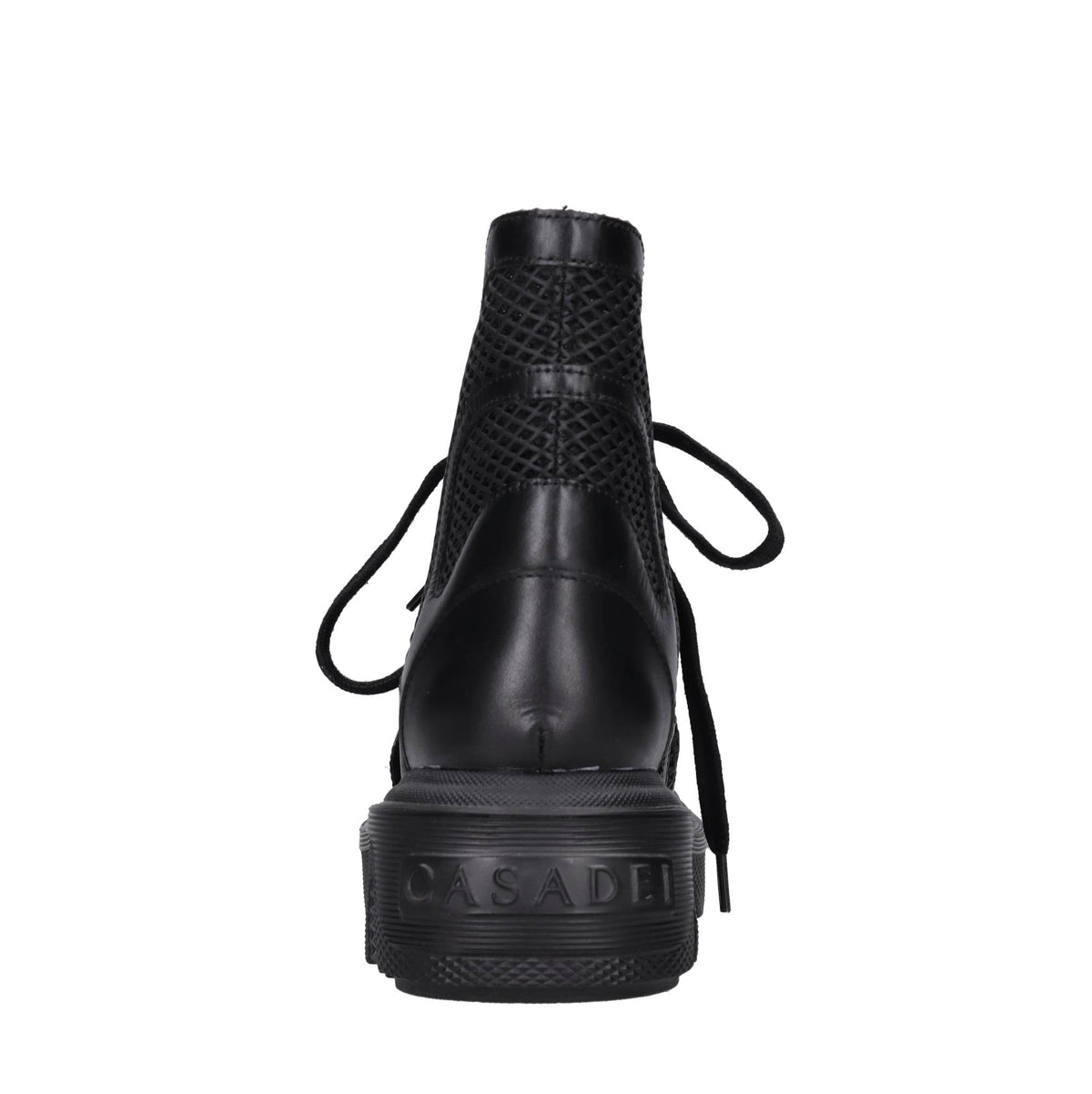 Sneakers in pelle e tessuto 