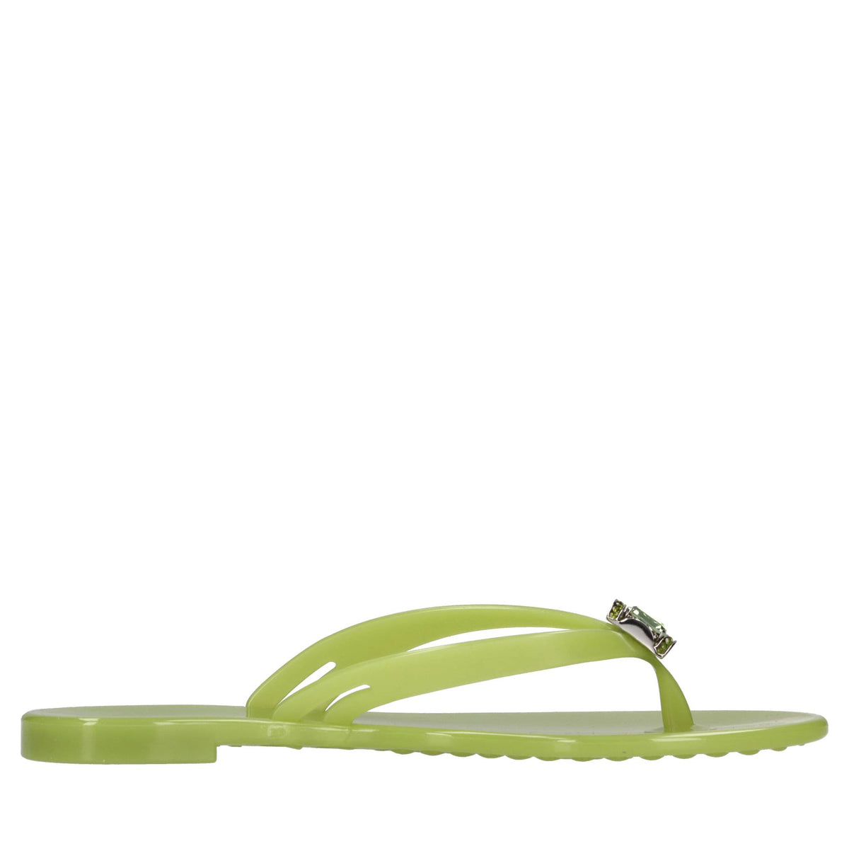 Sandali flat Jelly in PVC e Swarovski 