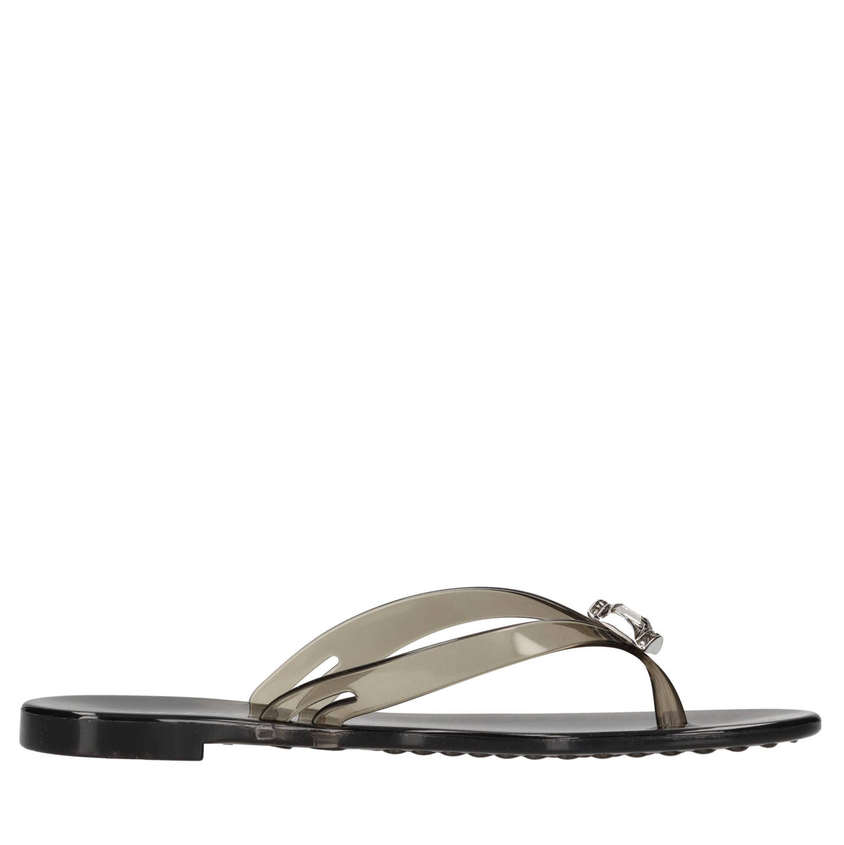 Sandali flat Jelly in PVC e Swarovski 