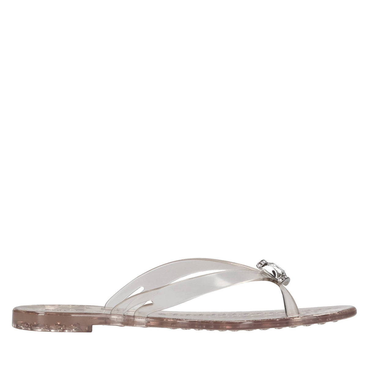 Sandali flat Jelly in PVC e Swarovski 