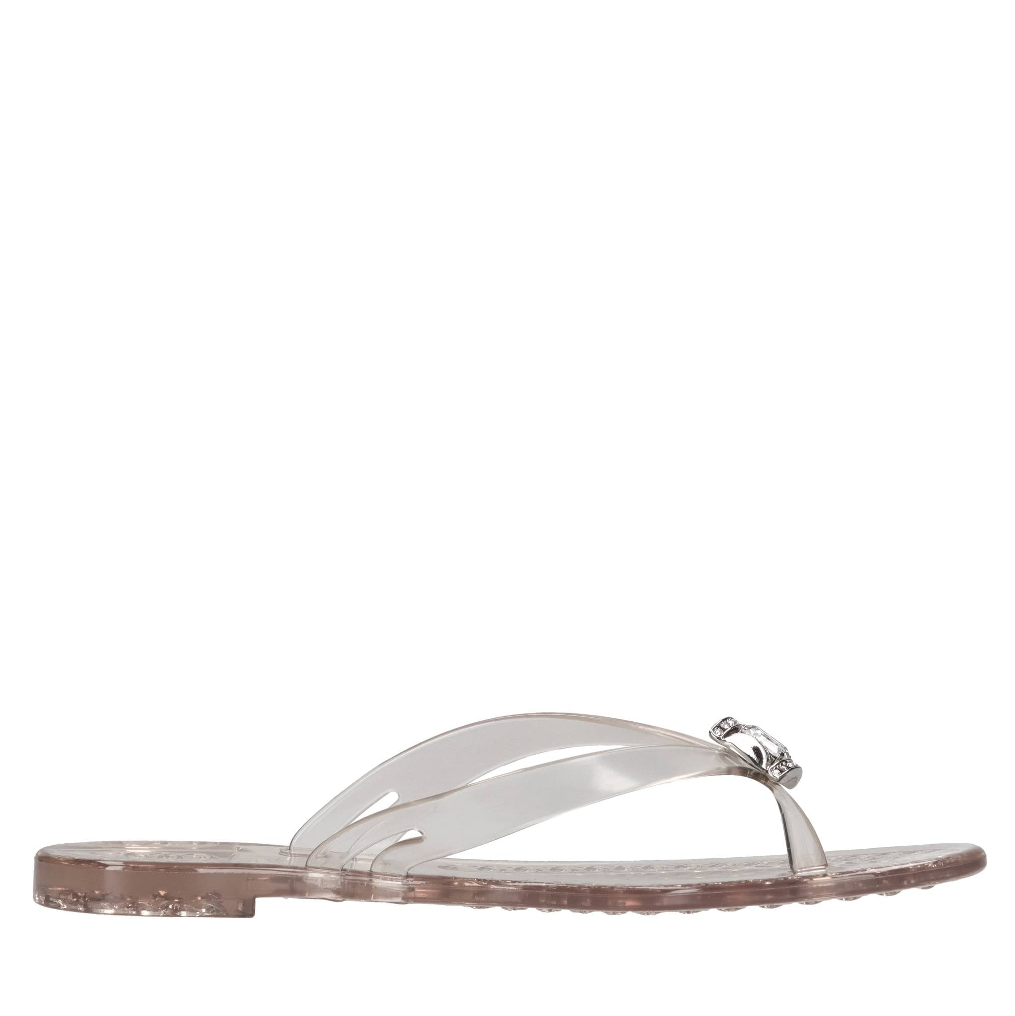 Sandali flat Jelly in PVC e Swarovski 