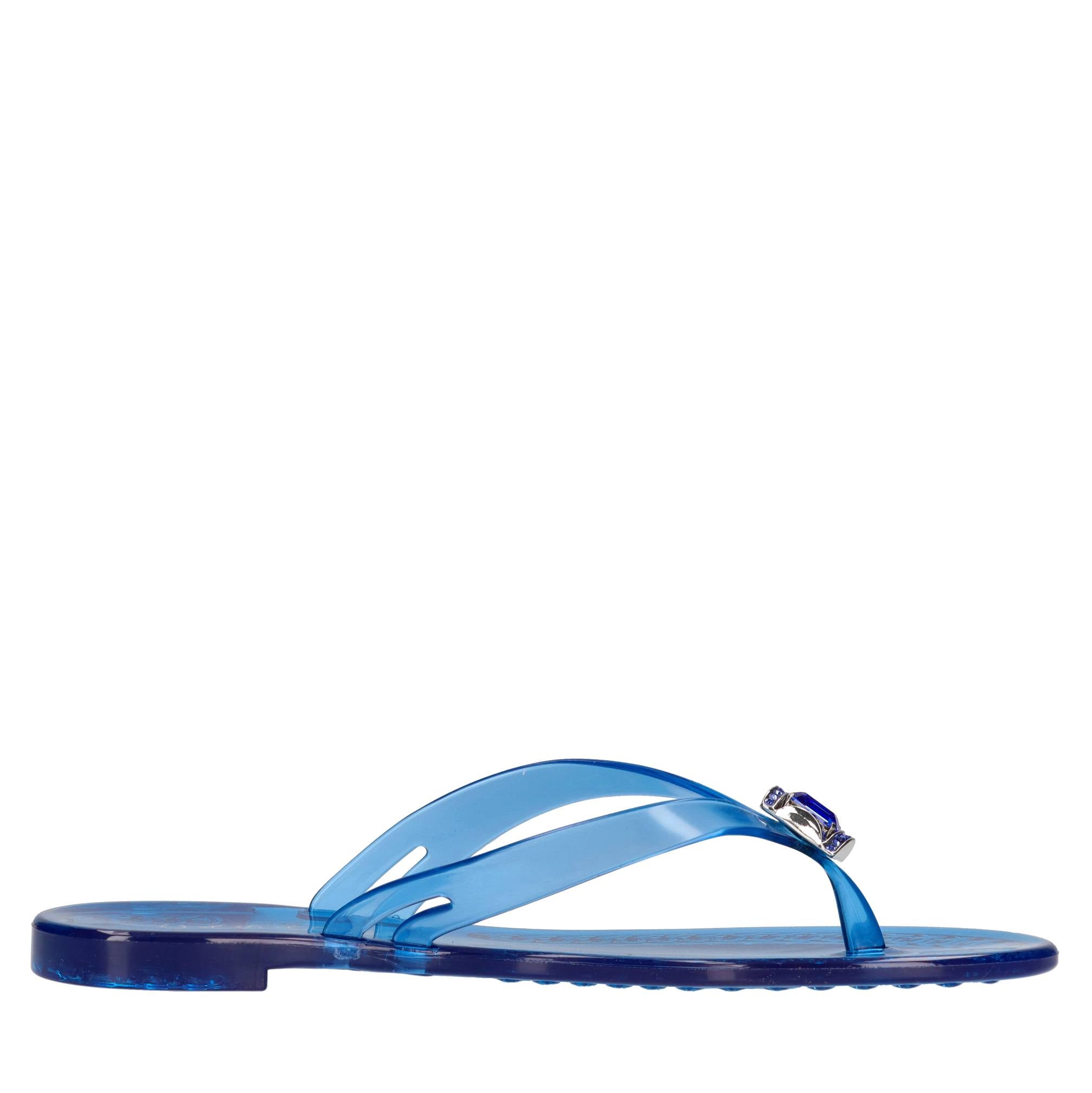 Sandali flat Jelly in PVC e Swarovski 
