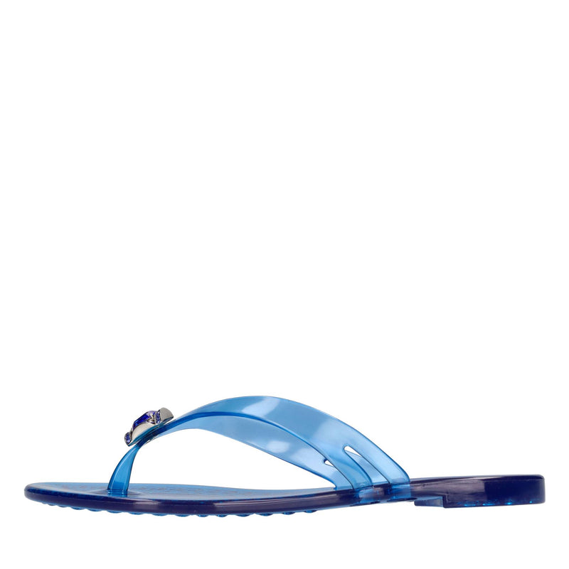 Sandali flat Jelly in PVC e Swarovski 