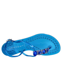 Sandali flat Jelly in PVC  e Swarovski 