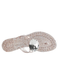 Sandali flat Jelly Glitter Liz in PVC e Swarovski 