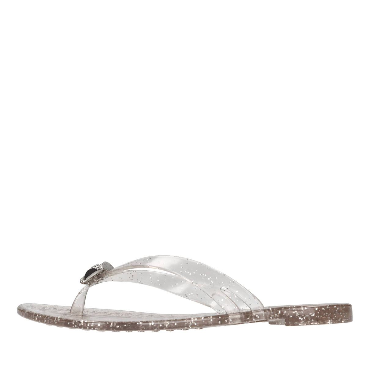 Sandali flat Jelly Glitter in PVC e Swarovski 