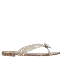 Sandali flat Jelly Glitter in PVC e Swarovski 