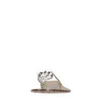 Sandali flat Jelly Glitter in PVC e Swarovski 