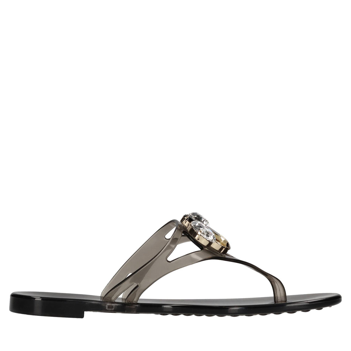 Sandali flat Jelly in PVC e Swarovski 