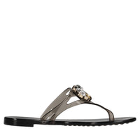 Sandali flat Jelly in PVC e Swarovski 