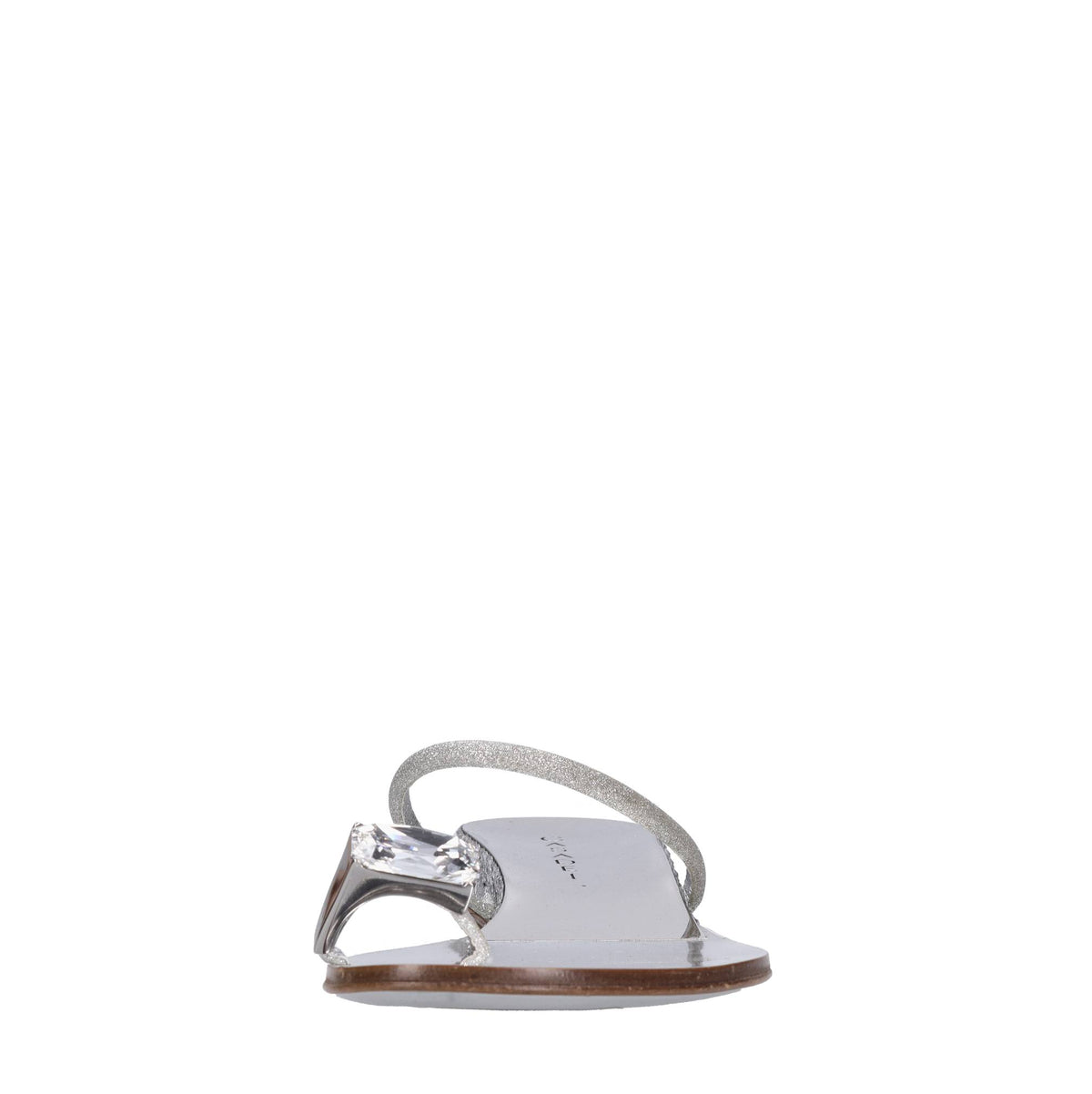 Mules in pelle e Swarovski 