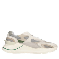 Sneakers in pelle, tessuto e camoscio 