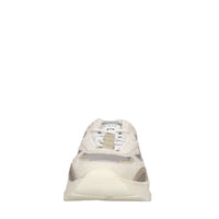 Sneakers in pelle, tessuto e camoscio 