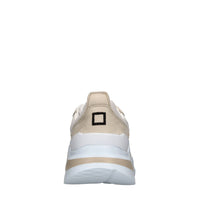 Sneakers in pelle e tessuto 