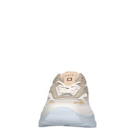 Sneakers in pelle e tessuto 