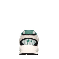 Sneakers in pelle e tessuto 