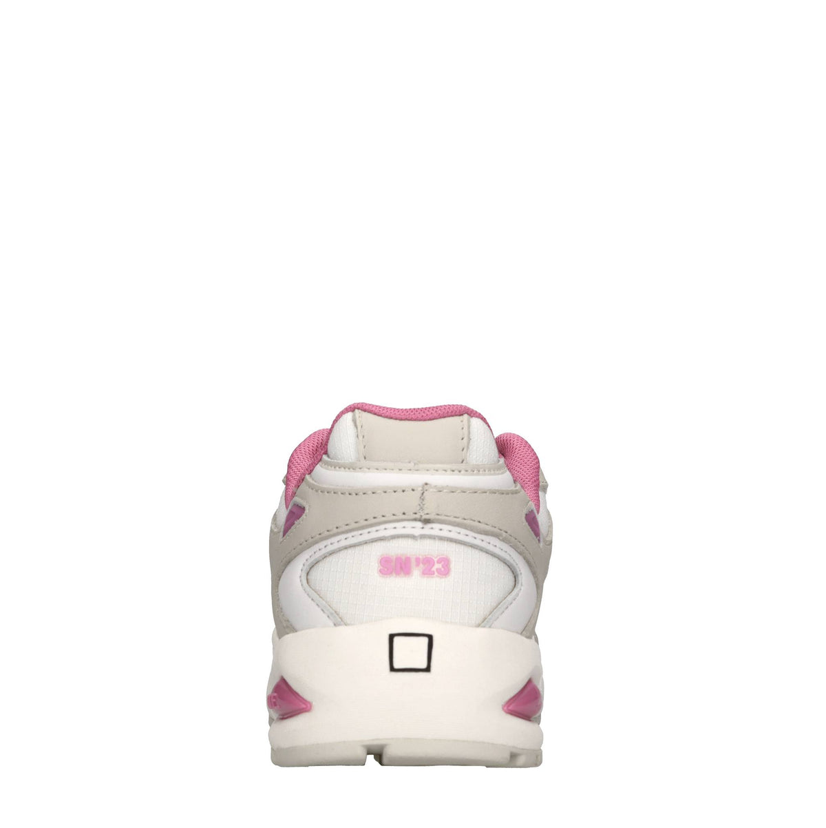 Sneakers in pelle e tessuto 