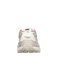 Sneakers in pelle e tessuto 