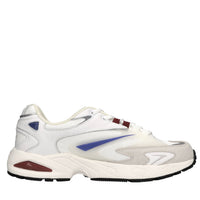 Sneakers in pelle e tessuto 