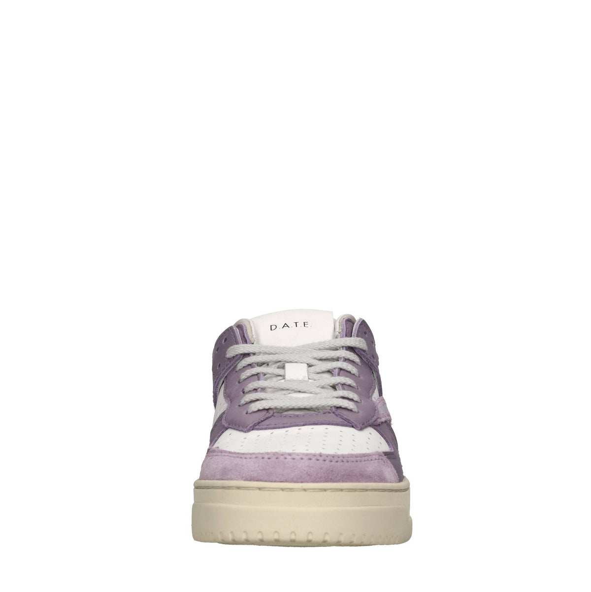 Sneakers in pelle e tessuto 