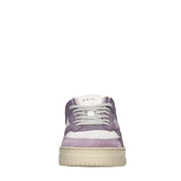 Sneakers in pelle e tessuto 