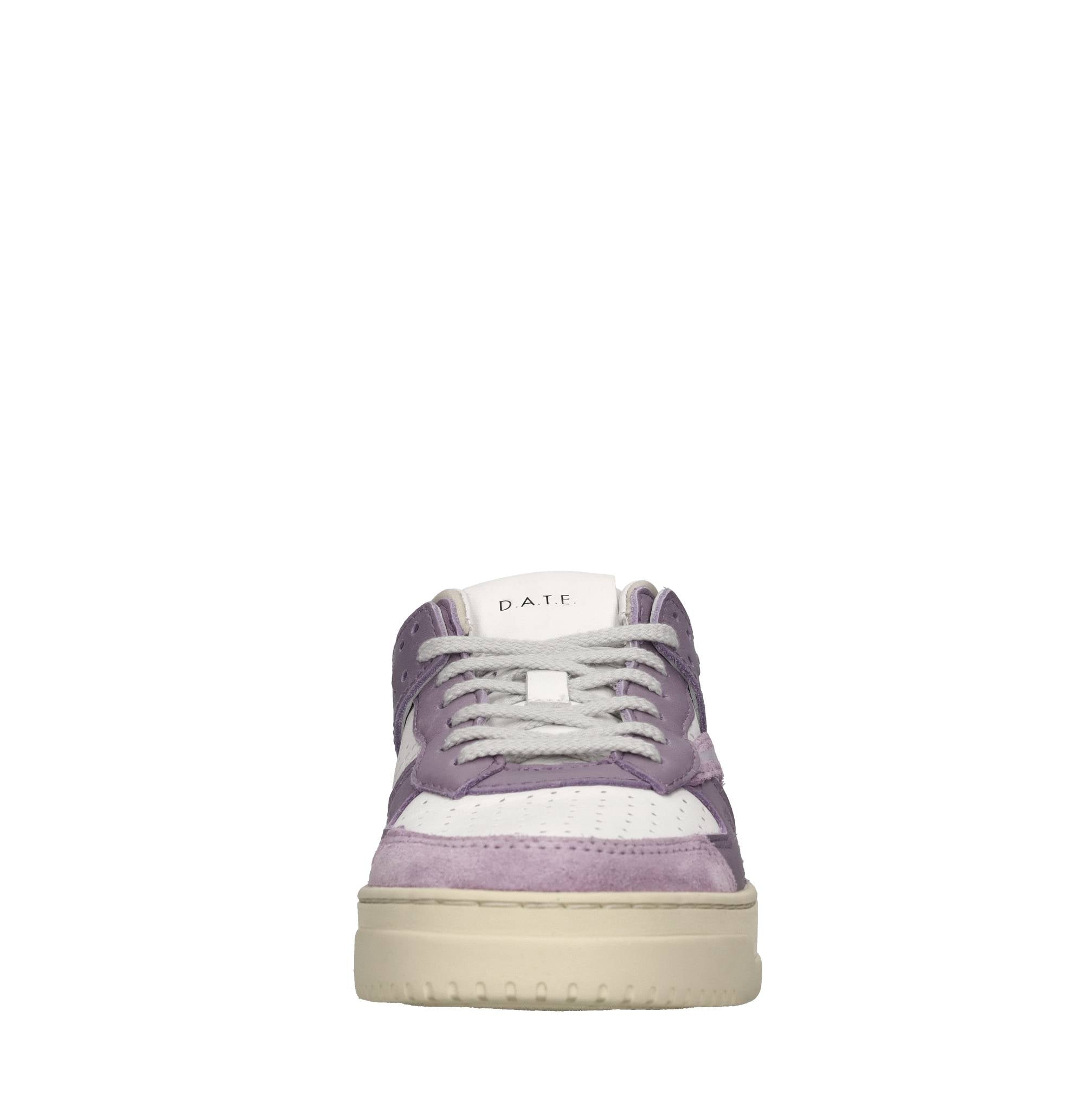 Sneakers in pelle e tessuto 