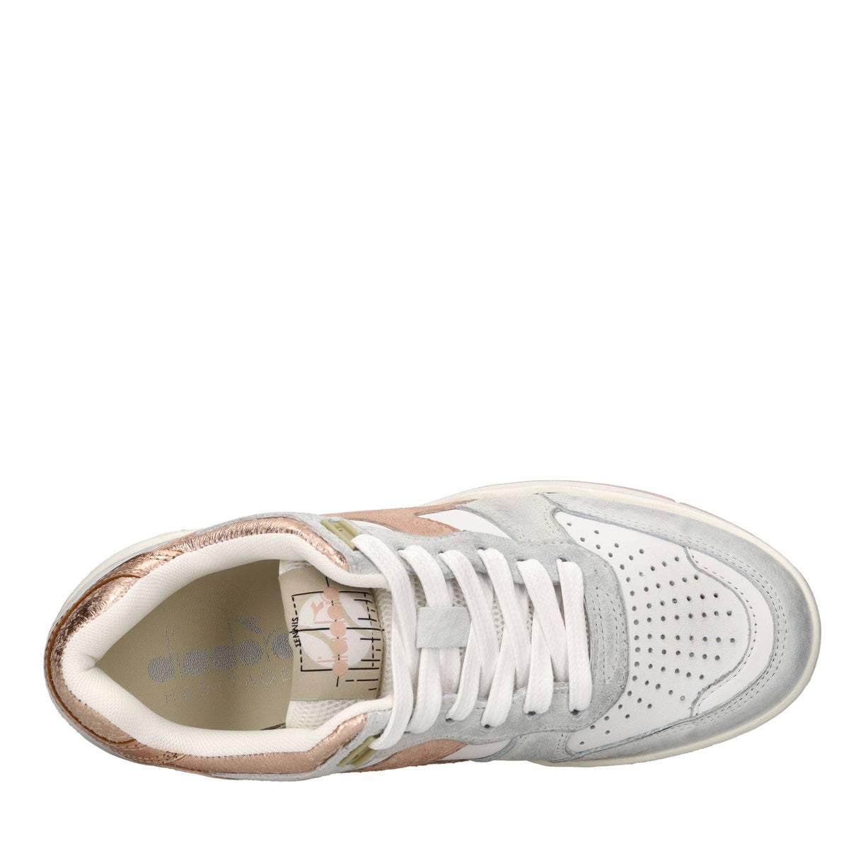 Sneakers in pelle e camoscio 