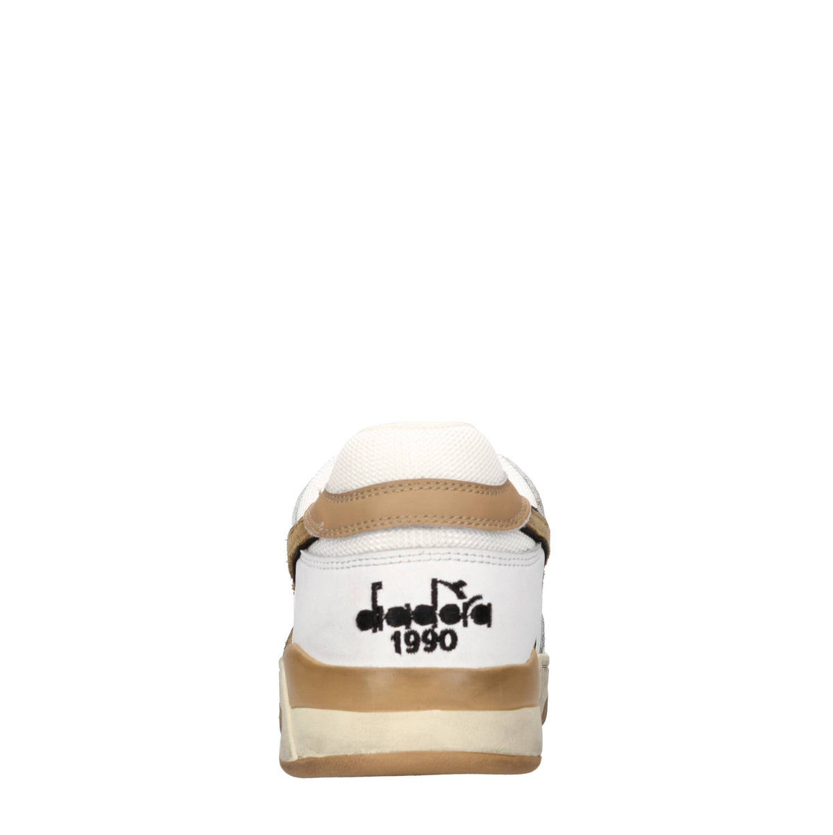 Sneakers in pelle e tessuto 