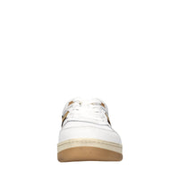 Sneakers in pelle e tessuto 
