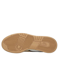 Sneakers in pelle e tessuto 