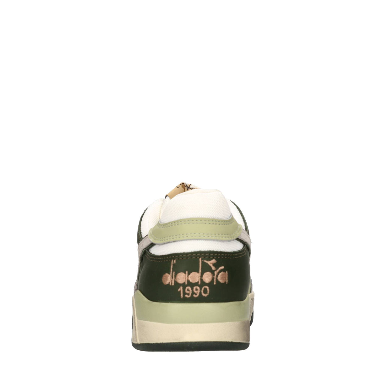 Sneakers in pelle e tessuto 