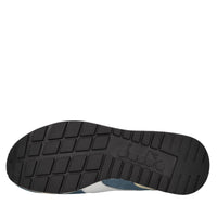 Sneakers in camoscio e tessuto 