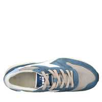 Sneakers in camoscio e tessuto 