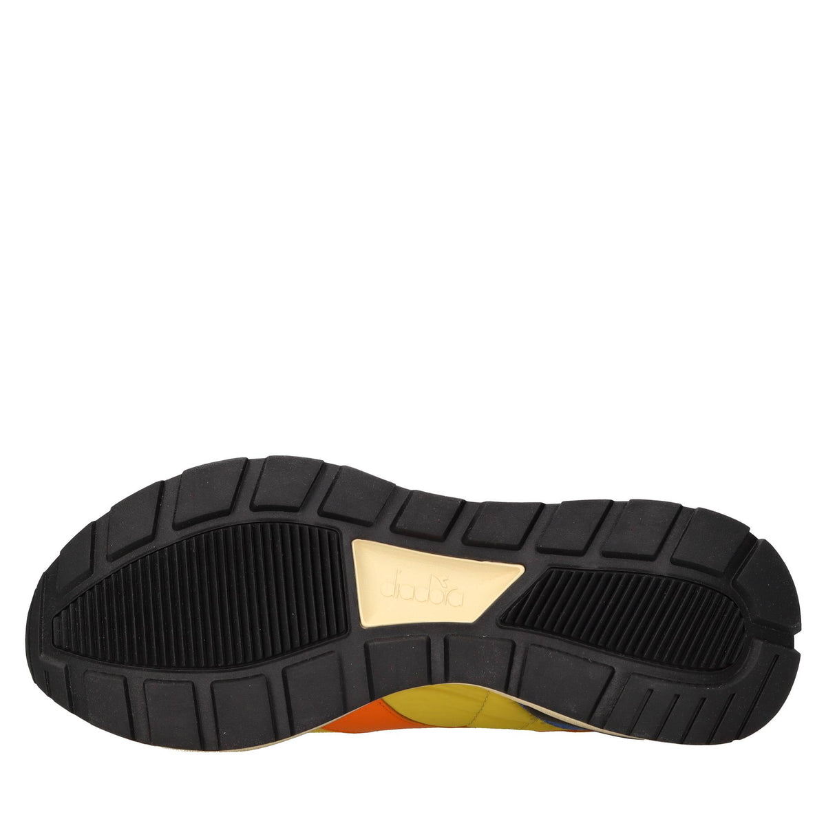 Sneakers in pelle e tessuto 