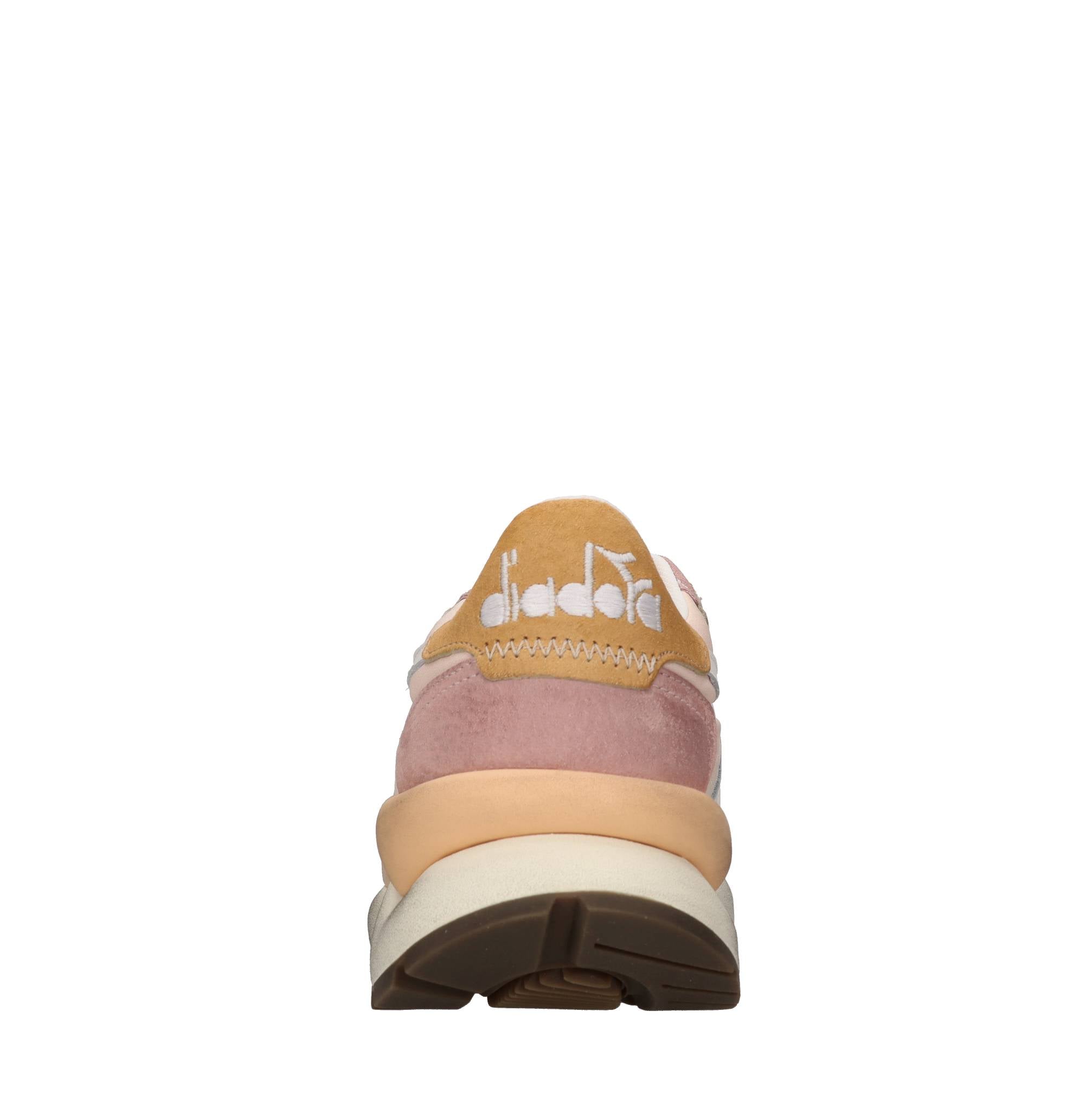 Sneakers in pelle e tessuto 