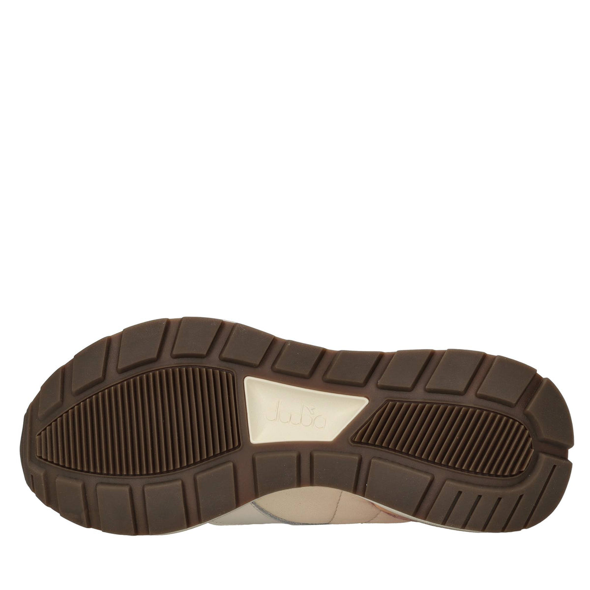 Sneakers in pelle e tessuto 