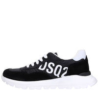 Sneakers in tessuto e camoscio 
