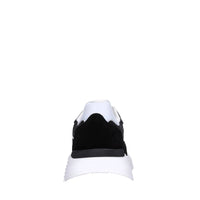 Sneakers in tessuto e camoscio 