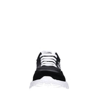 Sneakers in tessuto e camoscio 