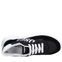 Sneakers in tessuto e camoscio 