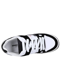Sneakers in pelle e tessuto 