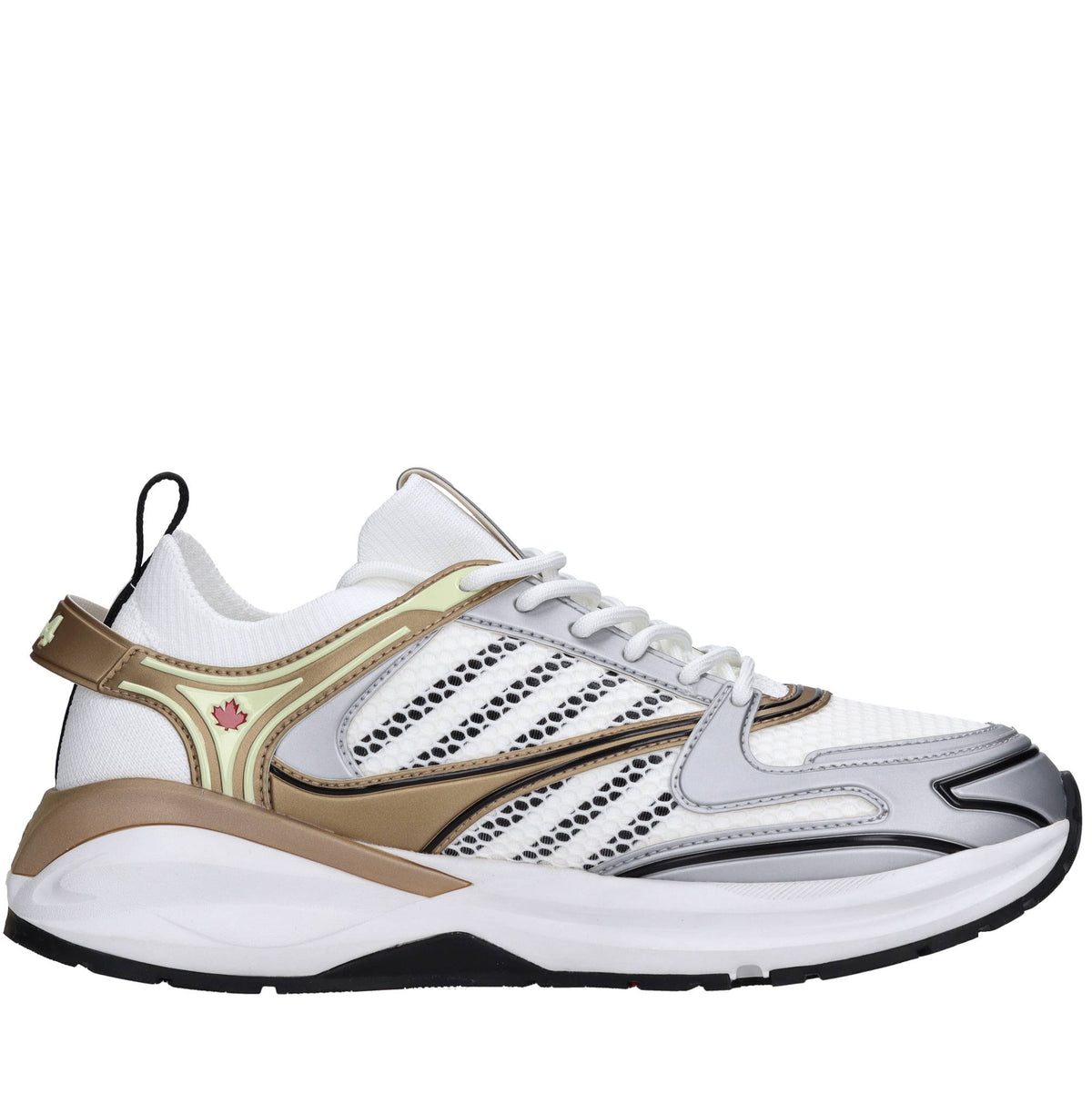 Sneakers in tessuto ed ecopelle 