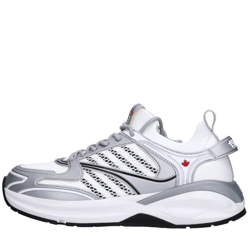 Sneakers in tessuto ed ecopelle 