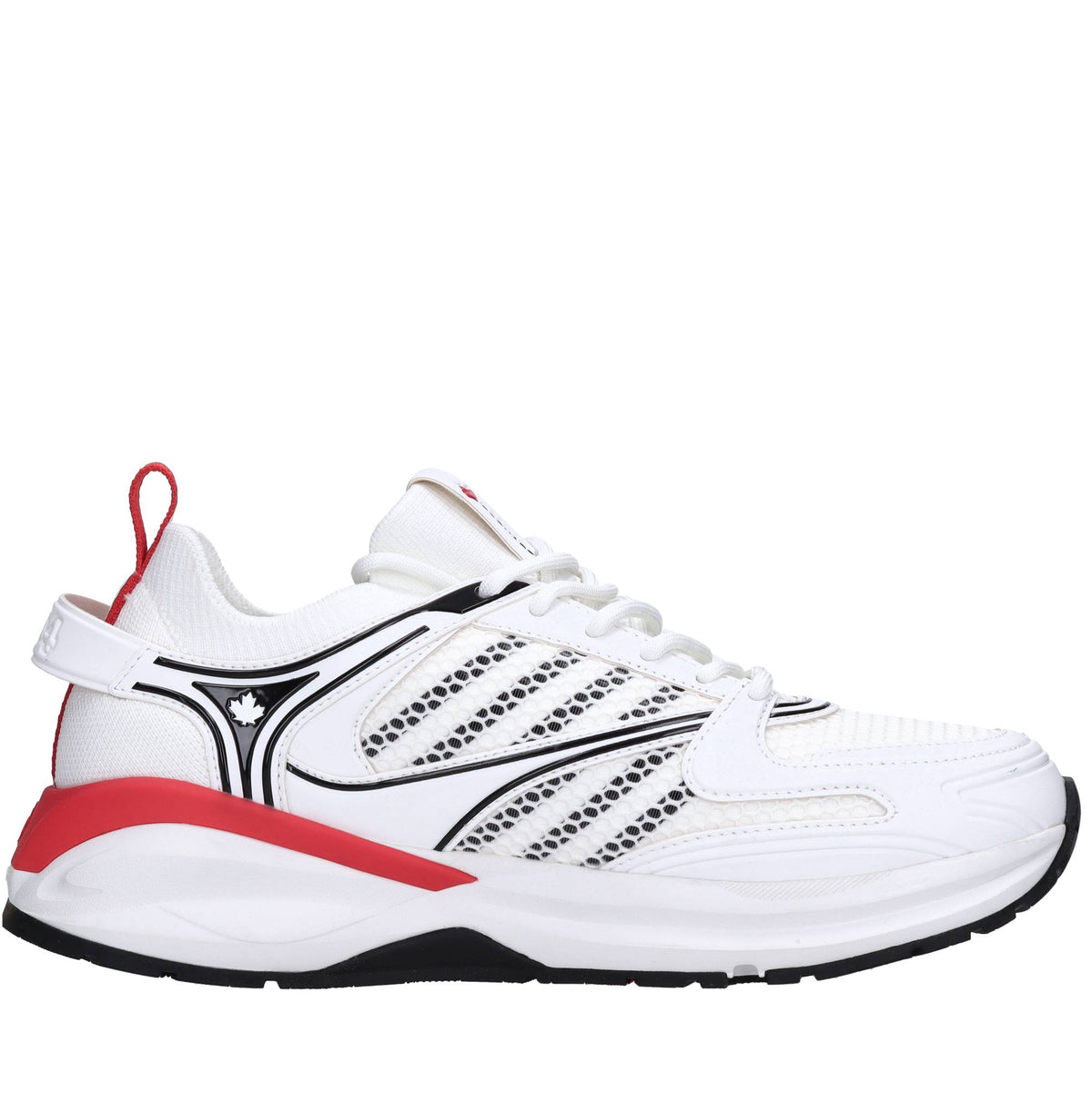 Sneakers in tessuto ed ecopelle 