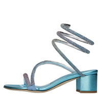 Sandali in pelle e strass 