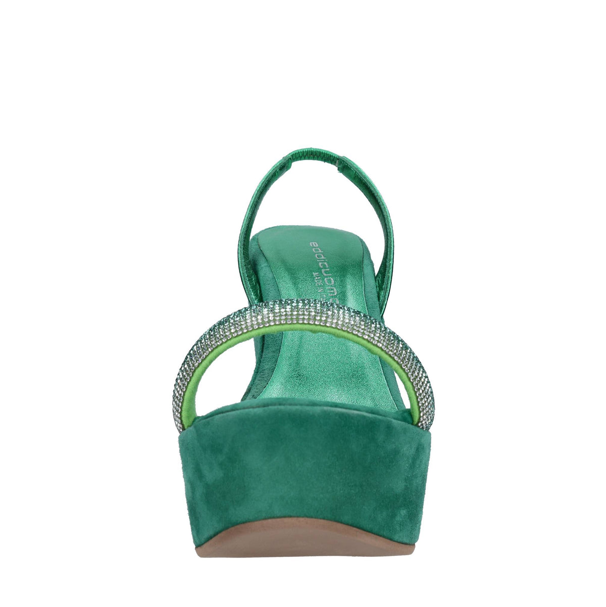 Sandali in ecopelle e strass 