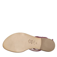 Sandali flat in pelle 