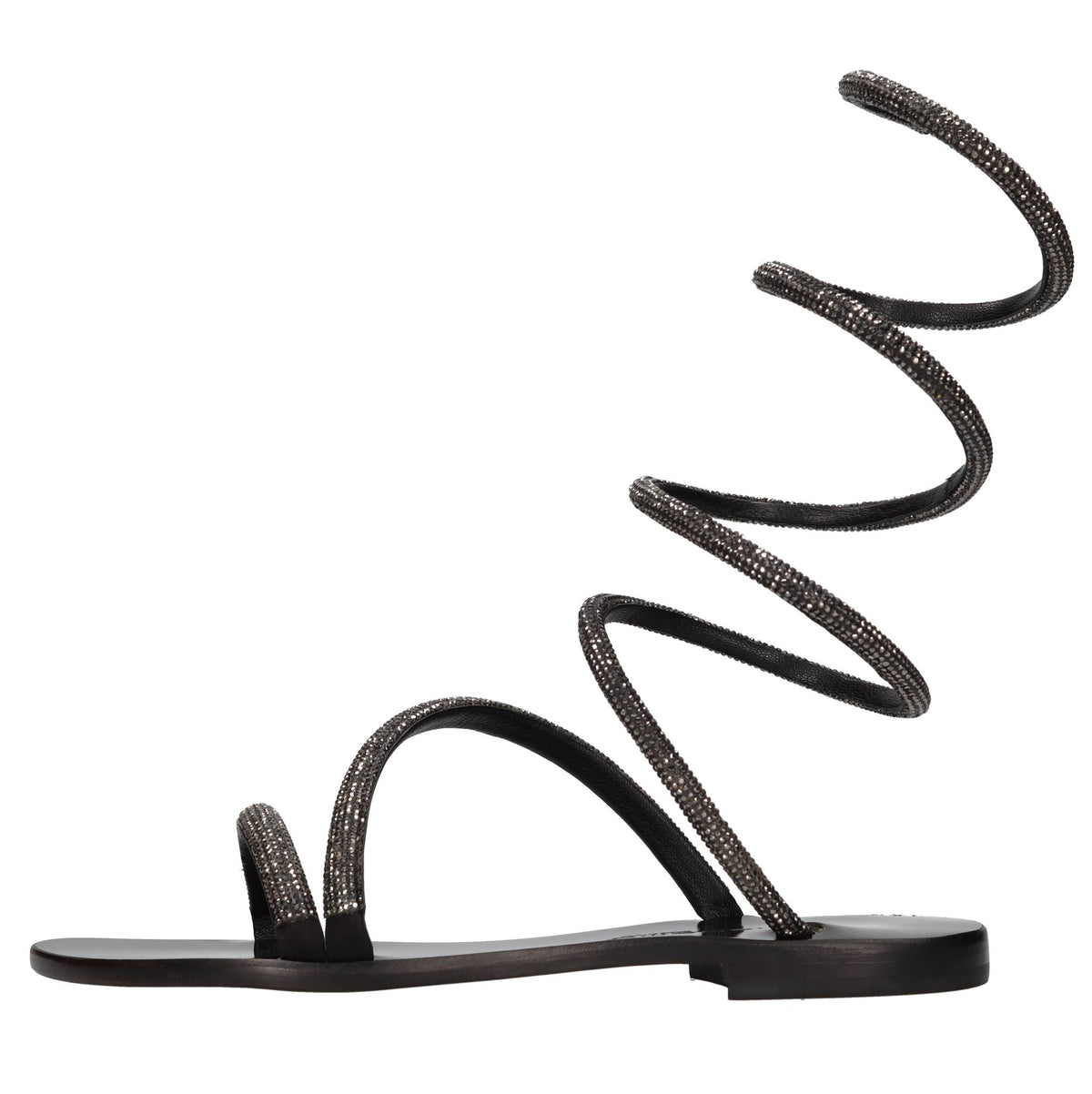 Sandali flat in pelle 