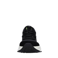 Sneakers in pelle e tessuto 