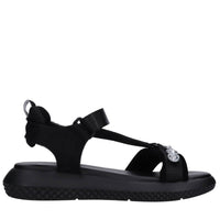 Sandali Suede in pelle, ecopelle e tessuto 